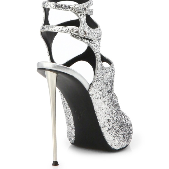 Guiseppe Zanotti Glitter Sexy Sandal - Picture 2 of 5